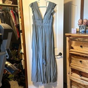 Azazie Santorini dress, long semi-formal. Great for a wedding or dress up event.